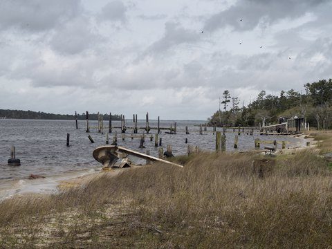 Click to enlarge Waterfront that borders Reels land