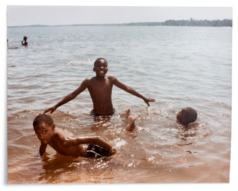 Click to enlarge Swimmers at beach on Silver Dollar Rd