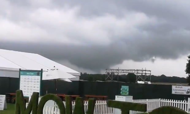 Click to enlarge A miniature tornado hit south Manchester on Friday