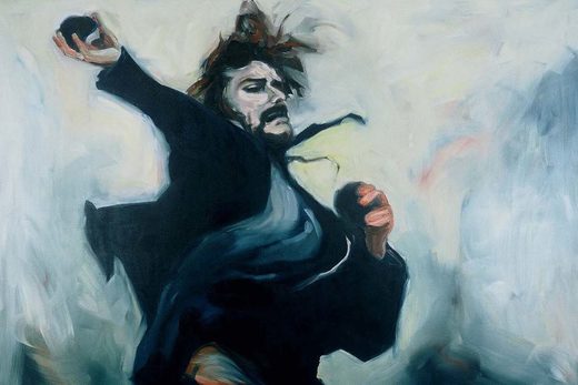 painting stone thrower