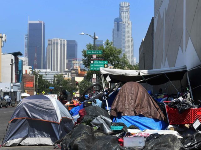 Los Angeles homeless tent city
