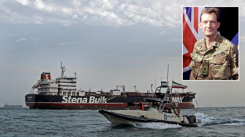 Iran tanker seizure british general son BBC