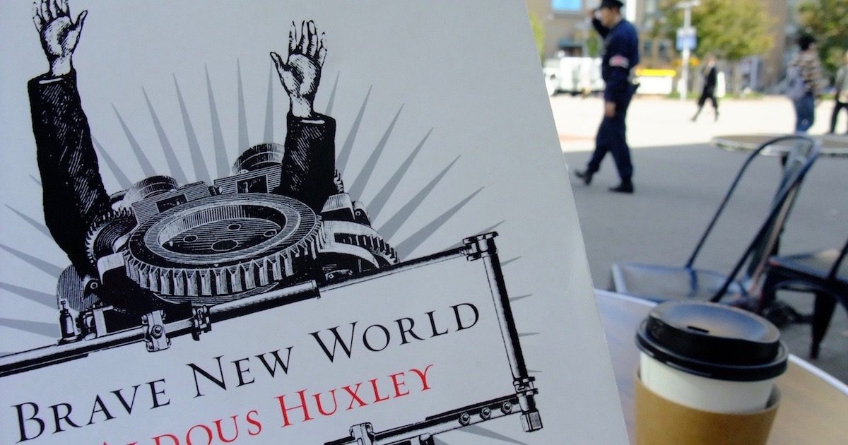 brave new world huxley cafe