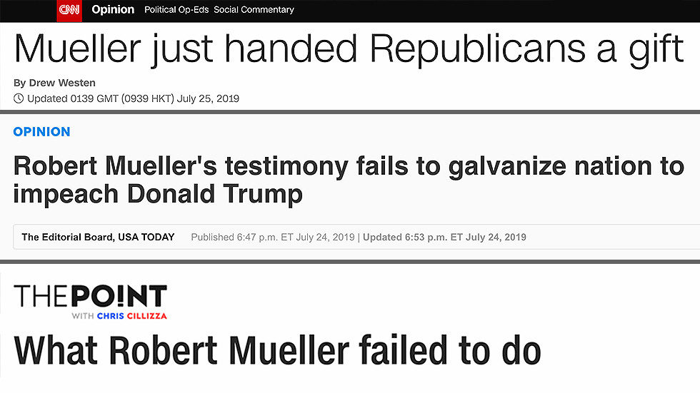 headlines Mueller testimony congress