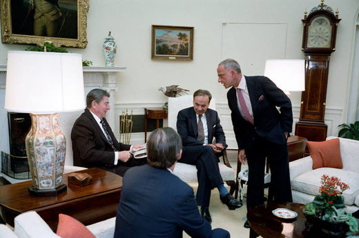 Click to enlarge Reagan Rupert Murdoch Charles Wick CIA Roy Cohn