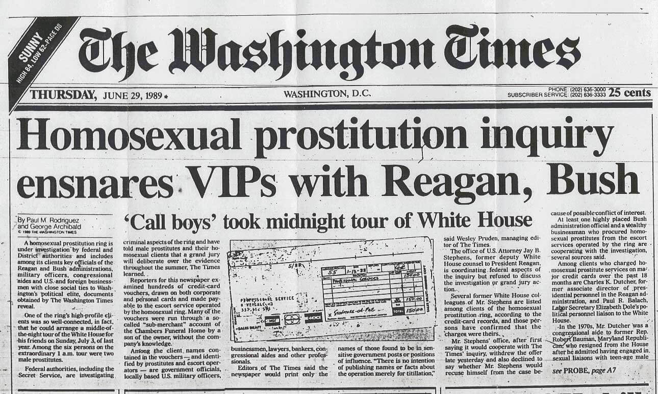 Click to enlarge white house call boys male prostitutes newspaper