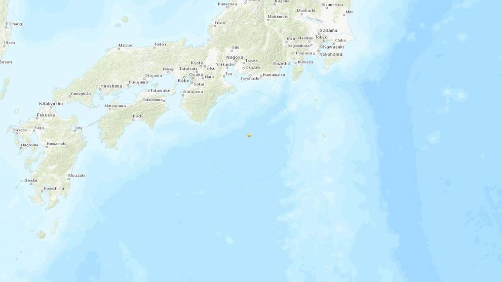 Click to enlarge Epicentre of the 6.3 magnitude