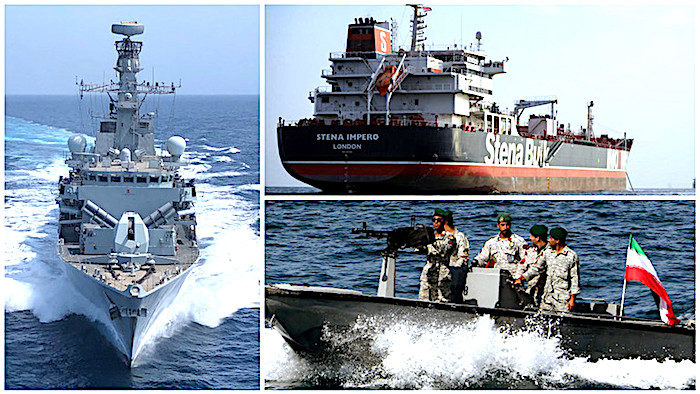 HMS Montrose • tanker Stena Impero • IRGC patrol boat