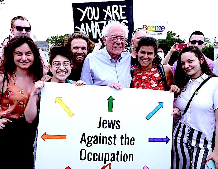 Click to enlarge Bernie Sanders and group