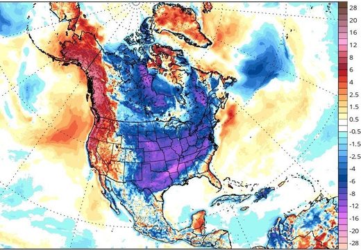 ice age cold north america