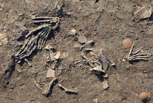 severed large hands Egypt