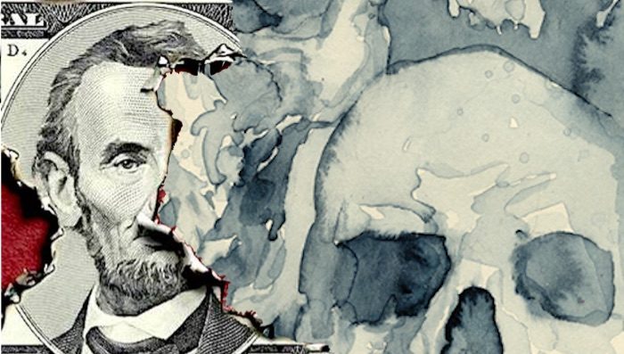 Click to enlarge Lincoln/skull money