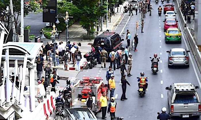 Bangkok bomb site
