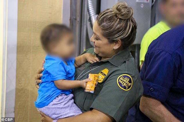 Click to enlarge Migrant Texas border child trafficking, fake father migrant Texasw