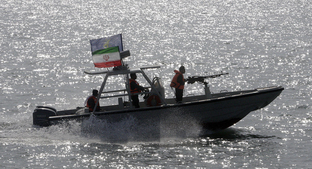 Iranian Revolutionary Guard speedboat