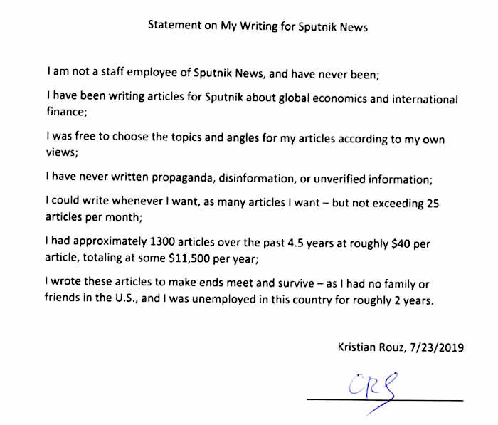 Click to enlarge Statement