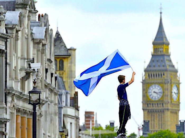 Click to enlarge Scottish flag holder