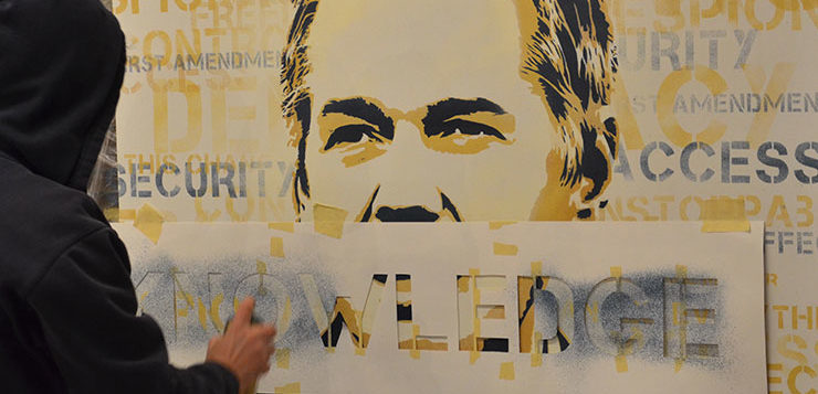 Click to enlarge Julian Assange