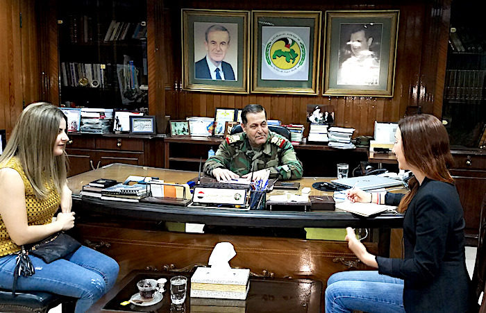 Syrian General Hassan Hassan, Eva Bartlett