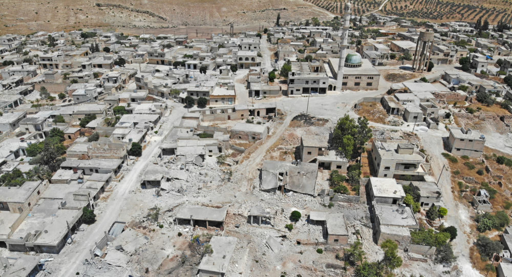 Maaret Hurmah damage Idlib bombing
