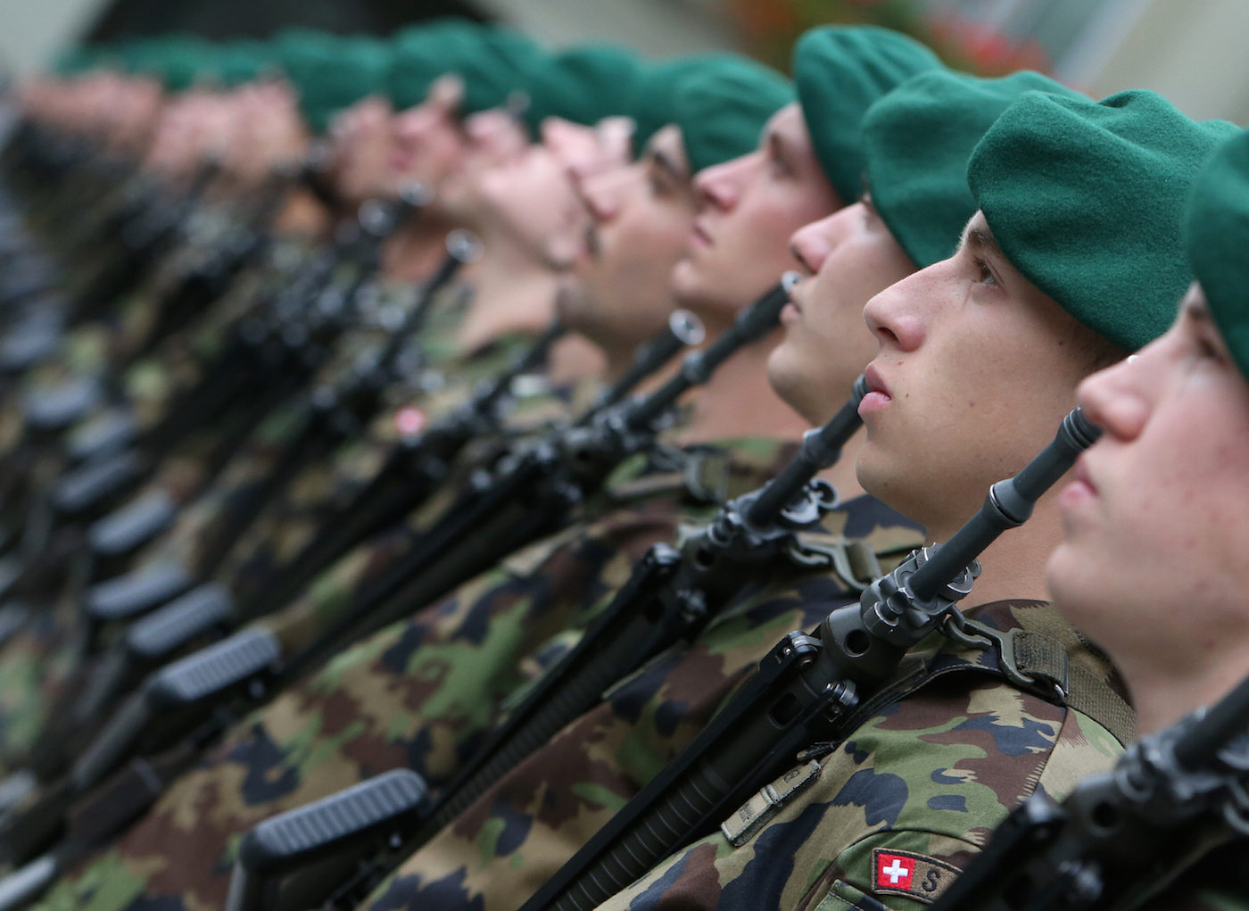 Swiss federal army's honor guard