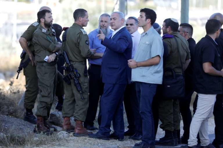 west bank soldier stabbing netayahu