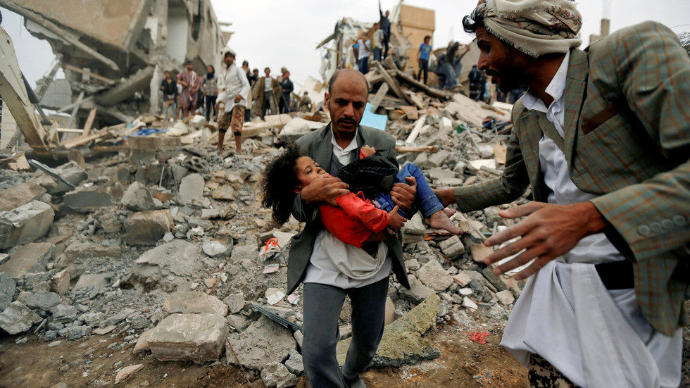 airstrike yemen child