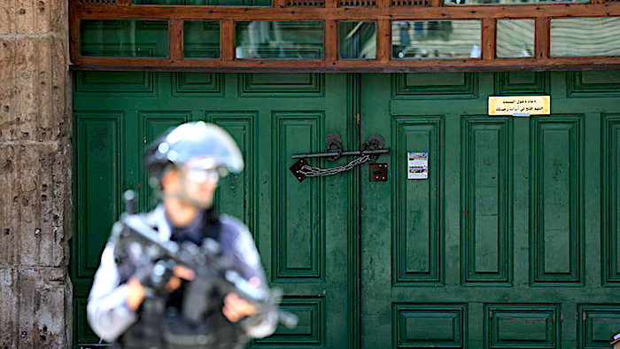 Locked Door and guard