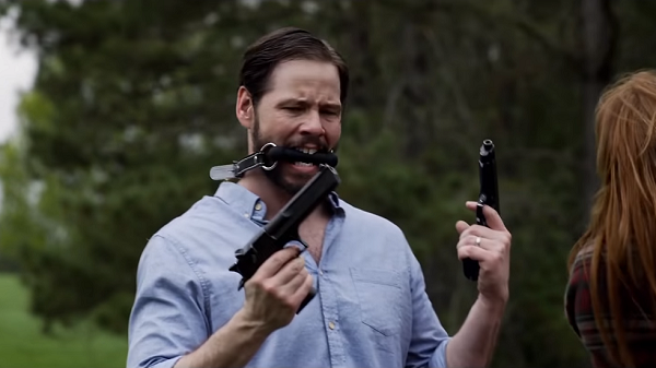 Click to enlarge A screenshot from the trailer for 'The Hunt'