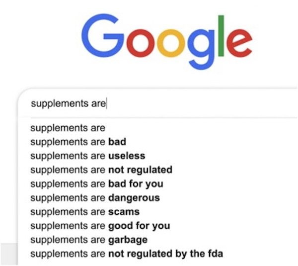 supplements goggle
