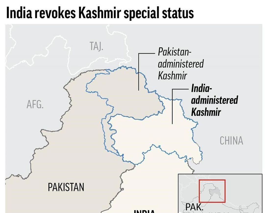 Click to enlarge India pakistan kashmir china map