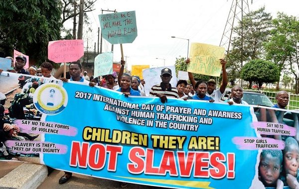 Click to enlarge Child trafficking