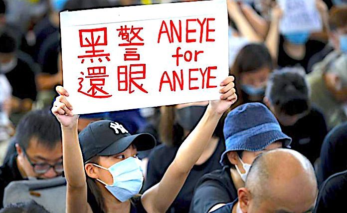Click to enlarge Woman placard protest
