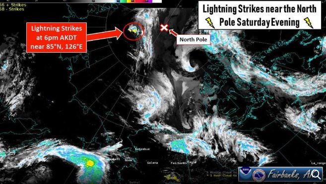 North Pole lightning