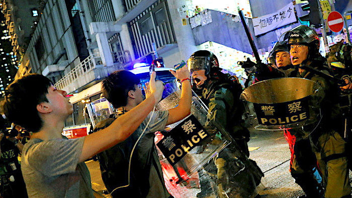 Riot police/Hong Kong