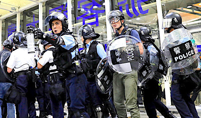 Click to enlarge Chinese police
