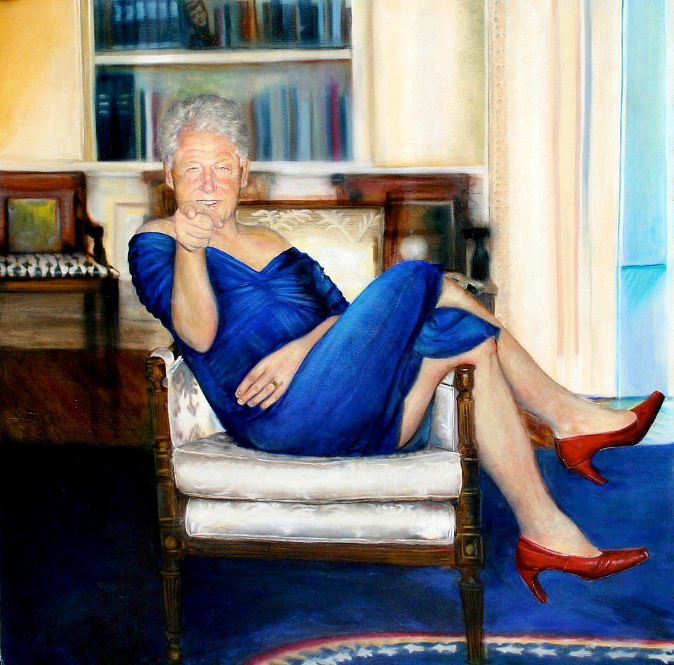 Click to enlarge clinton blue dress