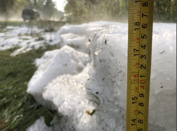 Hail accumulation in MI