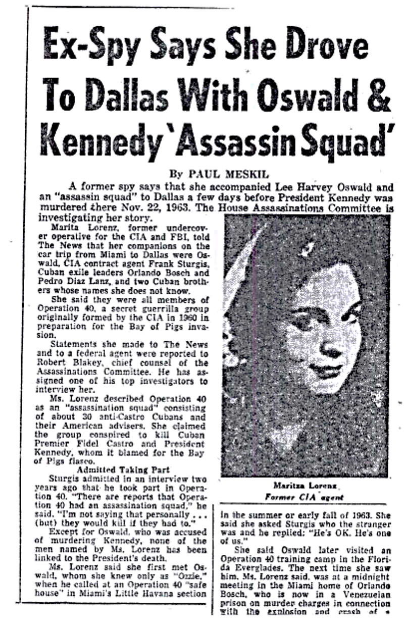 marita lorenz oswald cia