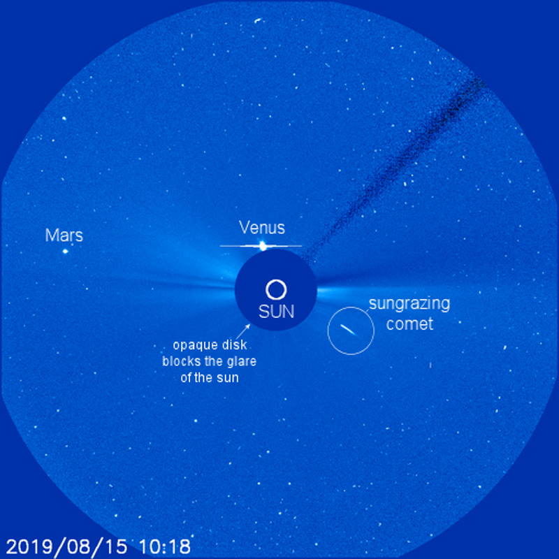 soho comet sundiver august 2019