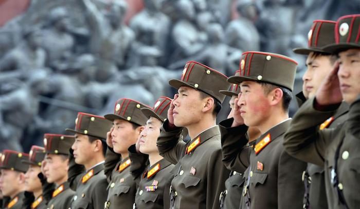 North Korean troops