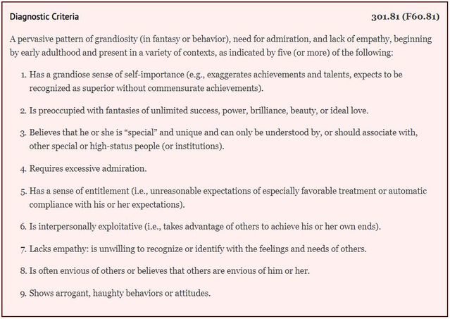 Diagnostic Criteria