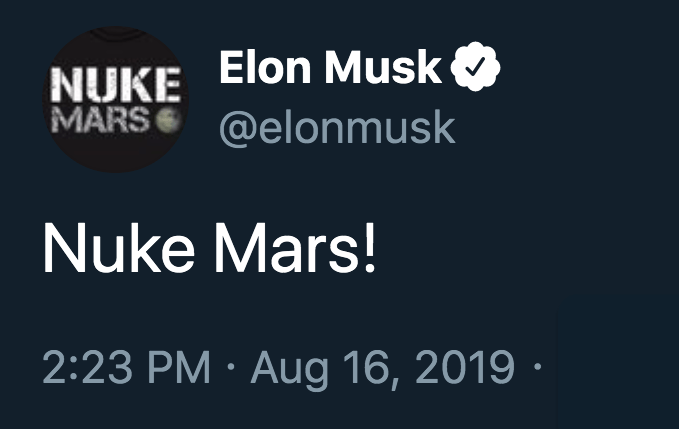 elon musk nuke mars