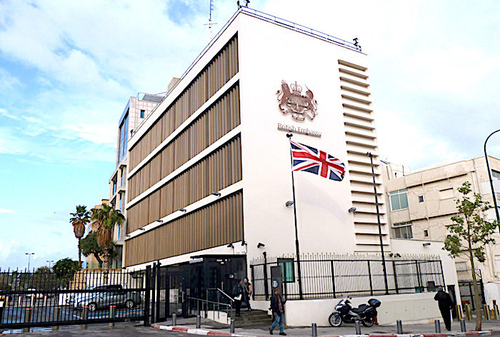 Brit embassy Tel Aviv