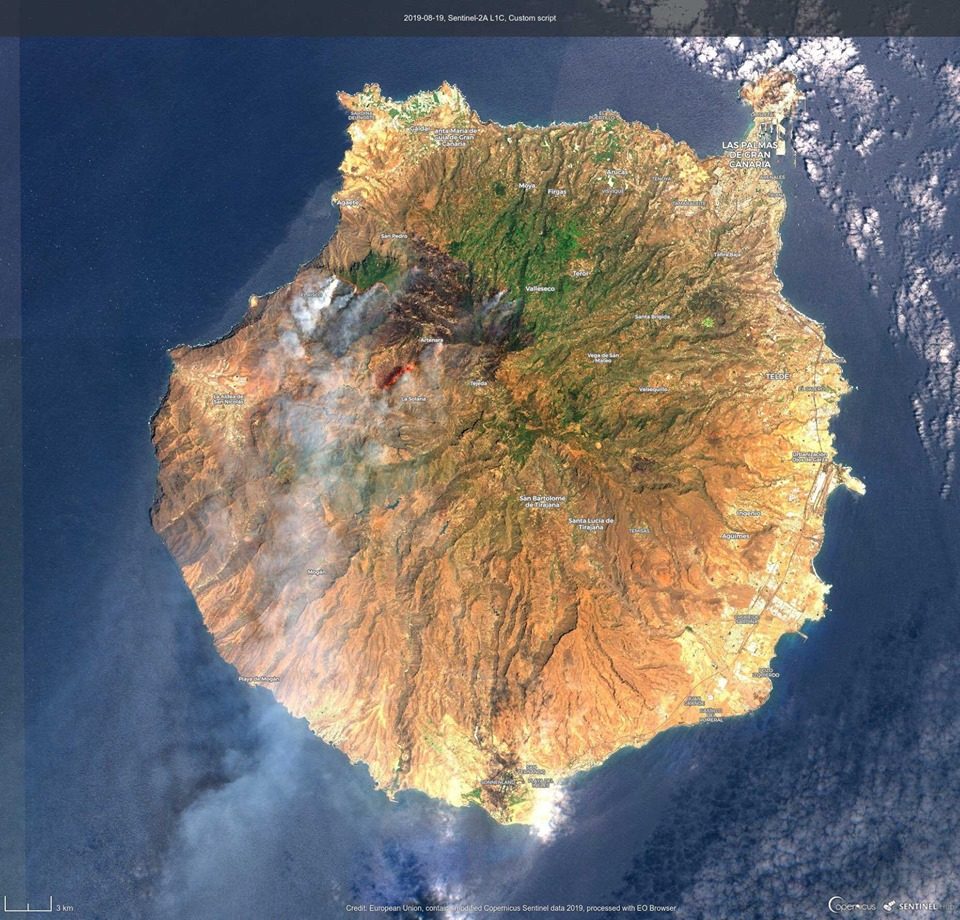 Click to enlarge gran canaria wildfires