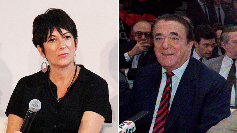 Click to enlarge Ghislaine and Robert Maxwell