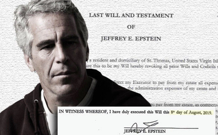 Click to enlarge Epstein Will