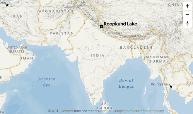 Click to enlarge Roopkund Lake