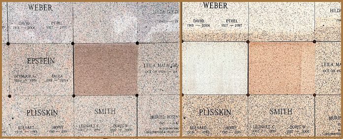 Click to enlarge Memorial plates