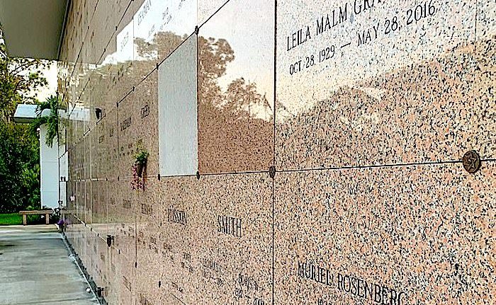Click to enlarge Mausoleum wall
